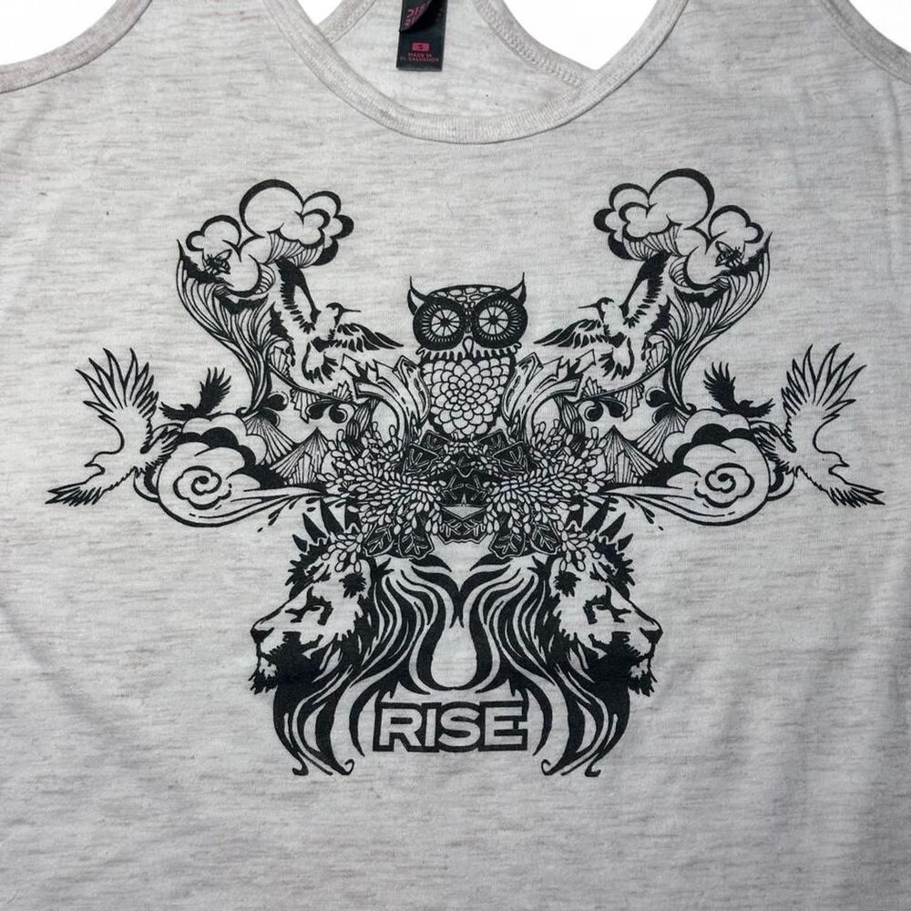 District "RISE" Graphic Racerback Tank Top Size S - Picture 2 of 5